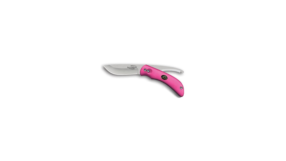 Outdoor Edge Cutlery SwingBabe Skinner/Gut Hook Blade, Pink, Clampack 102005