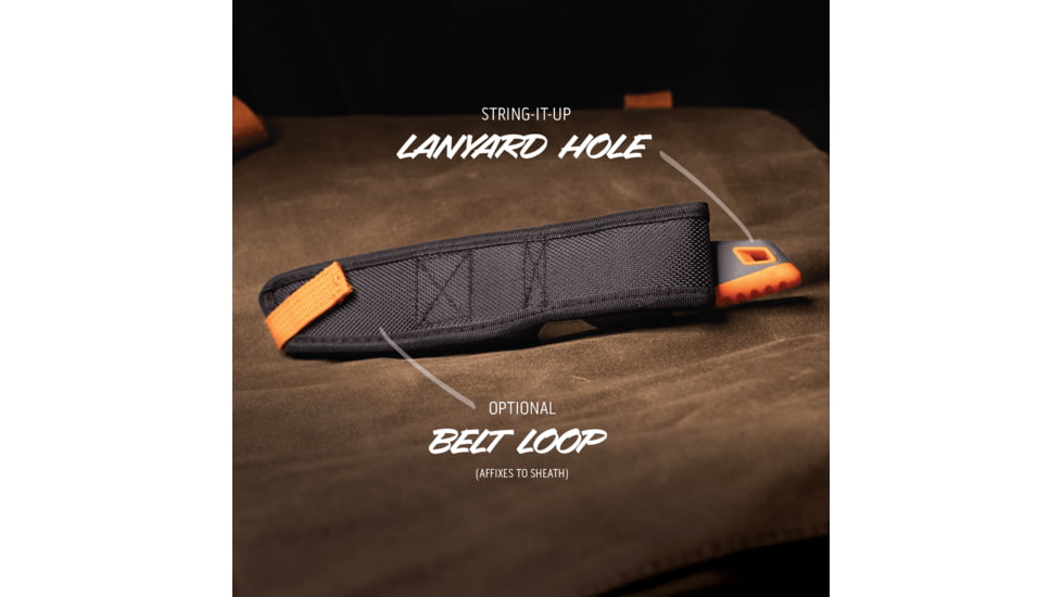 Outdoor Edge Cutlery Vantex Folding Knife, 4in, 7CR17MOV Stainless Steel, Drop Point Blade, Glass-Filled Nylon Handle, VNTXDPC