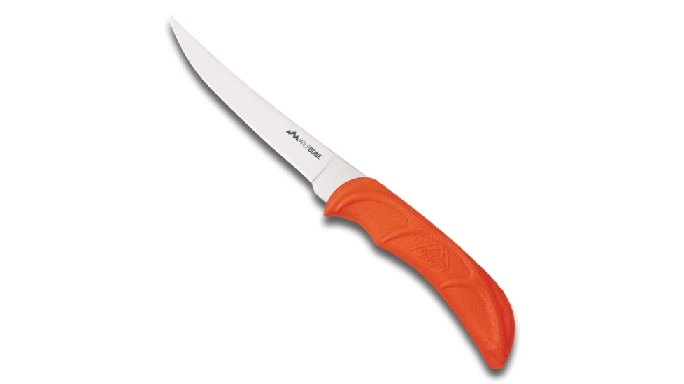 Outdoor Edge Cutlery Wild Game Fixed Blade Boning Knife, 5in, Orange, Blister, WGB-50C