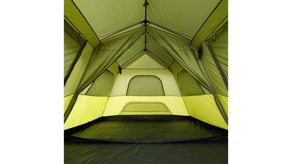 Outdoor Products 10 Person Instant Cabin Tent w/ Extended Eave, Green/Olive Green, 50030