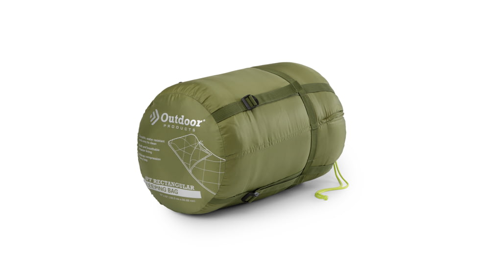 Outdoor Products 40F Regular Sleeping Bag, Green, 50031