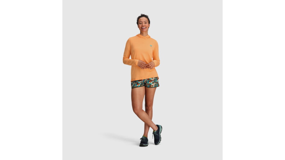 Outdoor Research ActiveIce Spectrum Sun Hoodie - Womens, Orange Fizz, S, 2876612279006