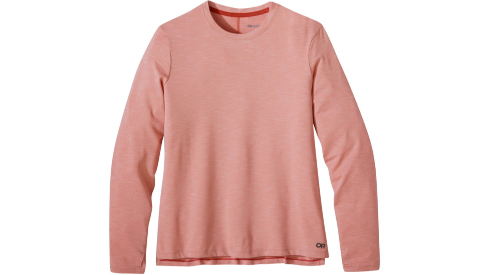 Outdoor Research ActiveIce Spectrum Sun Long Sleeve Tee - Womens, Guava Heather, Extra Large, 2876602116009