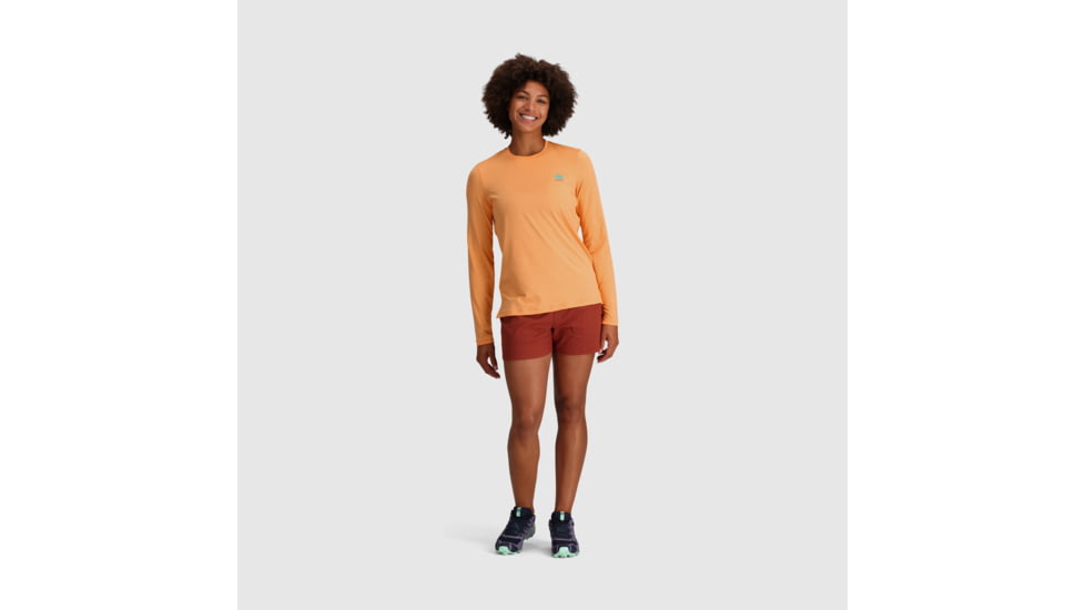 Outdoor Research ActiveIce Spectrum Sun Long Sleeve Tee - Womens, Orange Fizz, S, 2876602279006