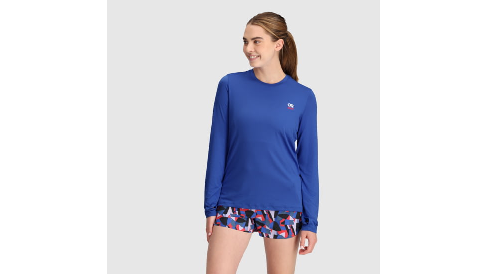 Outdoor Research ActiveIce Spectrum Sun Long Sleeve Tee - Womens, Ultramarine, XS, 2876602276005
