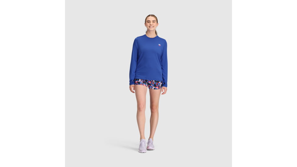 Outdoor Research ActiveIce Spectrum Sun Long Sleeve Tee - Womens, Ultramarine, XS, 2876602276005
