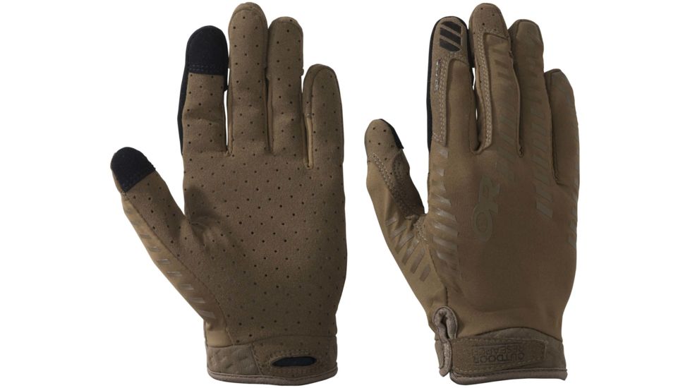 Outdoor Research Aerator Sensor Gloves - Mens, Coyote, Small, 2432390014006