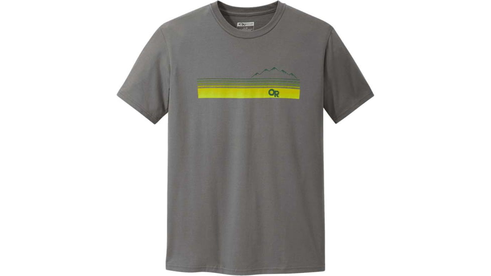 Outdoor Research Ally Short Sleeve Tee - Mens, Charcoal, Small, 2760720890006