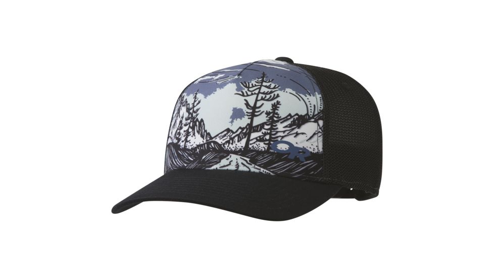 Outdoor Research Alpenglimmer Trucker Hat, Black, One Size, 2692740001222