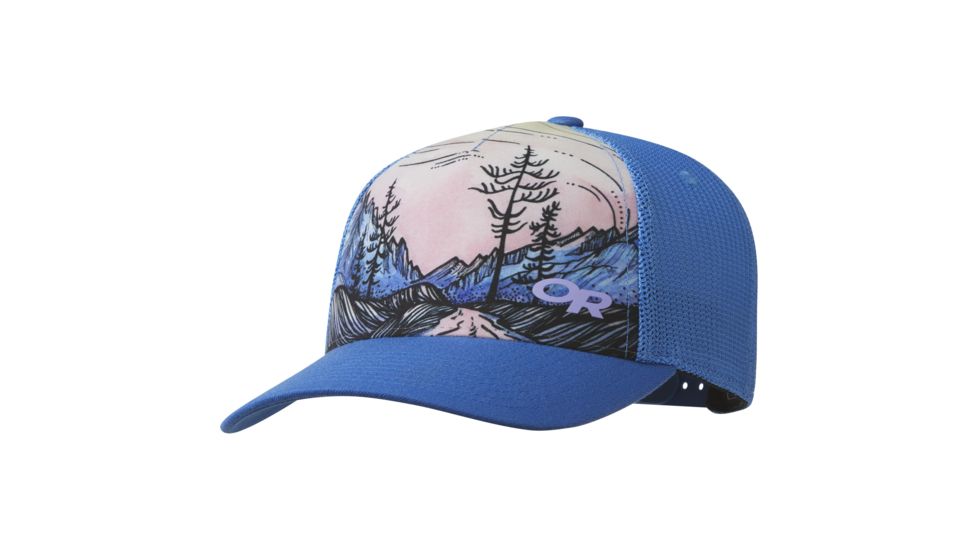 Outdoor Research Alpenglimmer Trucker Hat, Lapis, One Size, 2692740280222