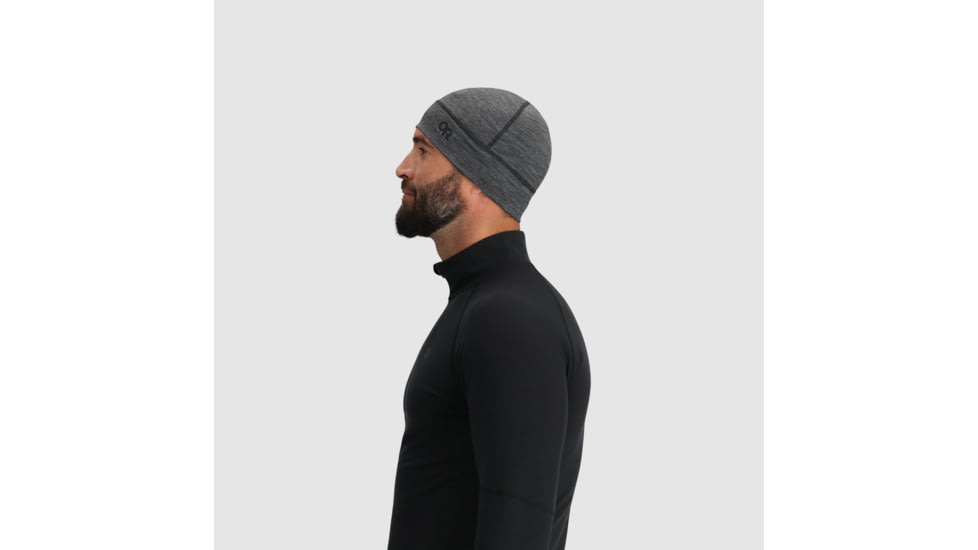 Outdoor Research Alpine Onset Merino 150 Beanie, Black Heather, L/XL, 3222550012016