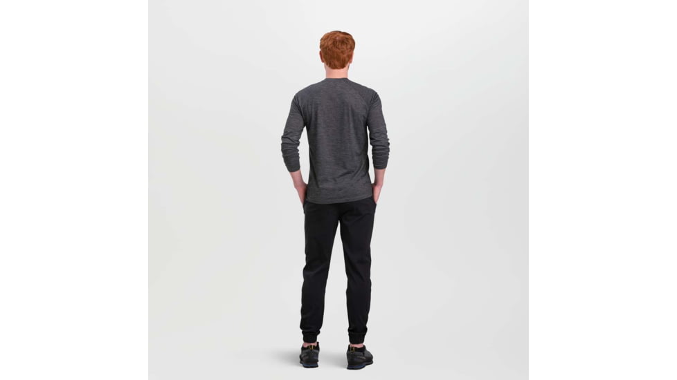 Outdoor Research Alpine Onset Merino 150 Crew - Mens, Charcoal Heather, Small, 2832110893006