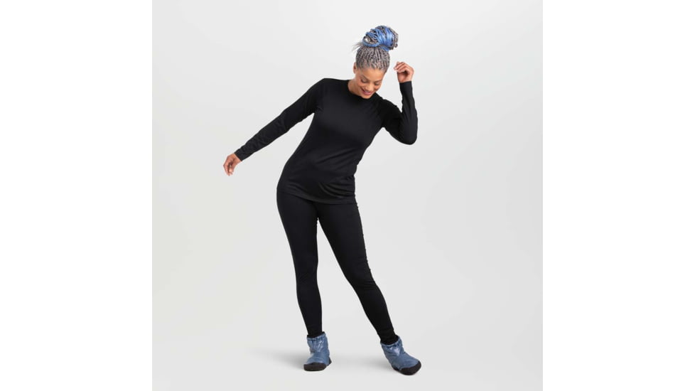 Outdoor Research Alpine Onset Merino 150 Crew - Womens, Black, Extra Large, 2832220001009
