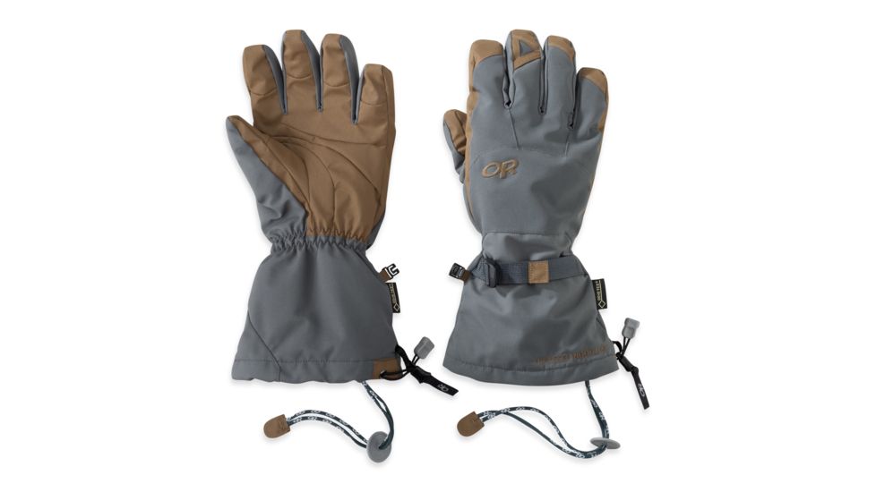 Outdoor Research Alti Gloves - Men's-Charcoal/Natural-Small
