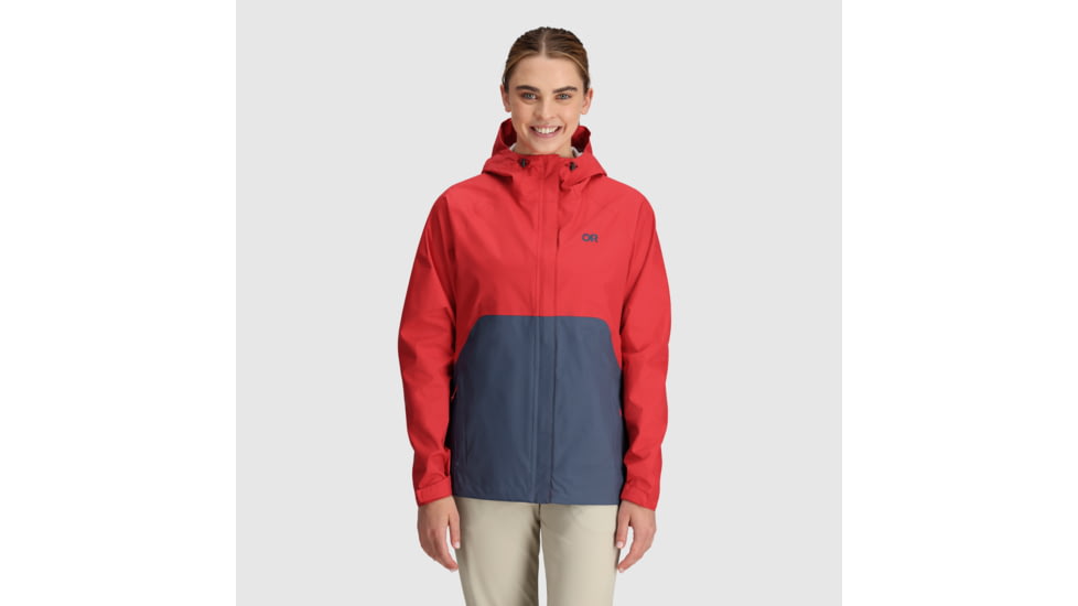 Outdoor Research Apollo Rain Jacket - Womens, Rhubarb/Dawn, L, 2691852334008