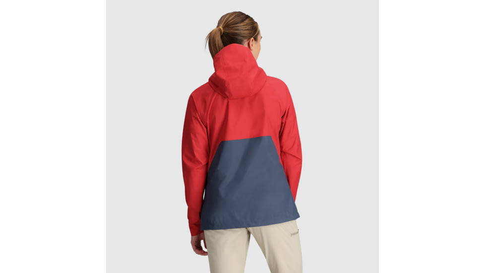 Outdoor Research Apollo Rain Jacket - Womens, Rhubarb/Dawn, L, 2691852334008