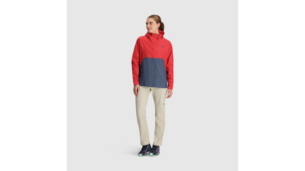 Outdoor Research Apollo Rain Jacket - Womens, Rhubarb/Dawn, L, 2691852334008