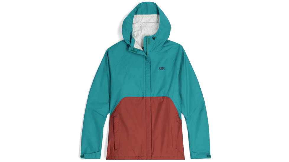 Outdoor Research Apollo Rain Jacket - Womens, Tropical/Brick, S, 2691852371006
