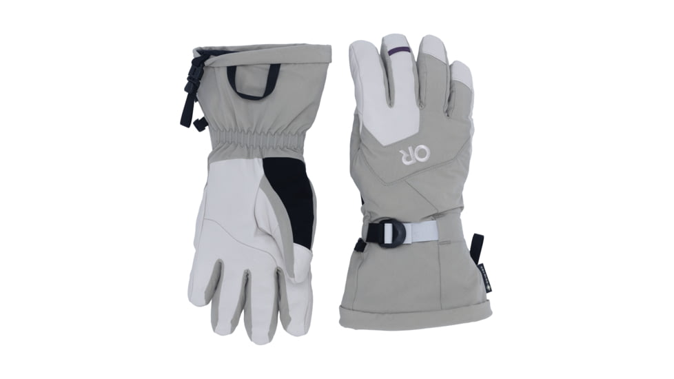 Outdoor Research Arete Modular Gore-Tex Gloves - Womens, Pro Khaki/Oyster, Large, 3221632800008