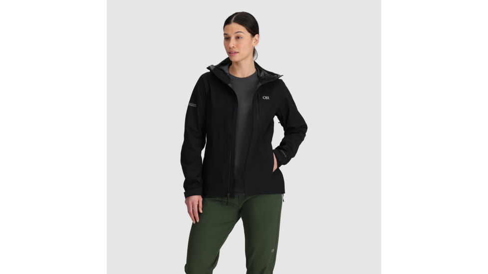 Outdoor Research Aspire 3L Jacket - Womens, Black, XS, 3221070001005