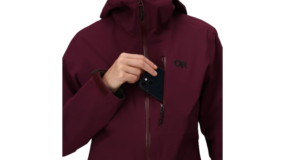 Outdoor Research Aspire 3L Jacket - Womens, Winterberry, Large, 3221072939008
