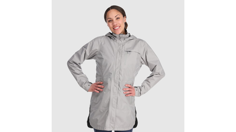 Outdoor Research Aspire Trench - Women's, Large, Ash, 2876220920008