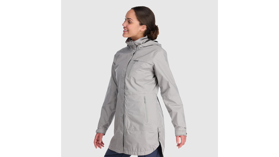 Outdoor Research Aspire Trench - Women's, Large, Ash, 2876220920008