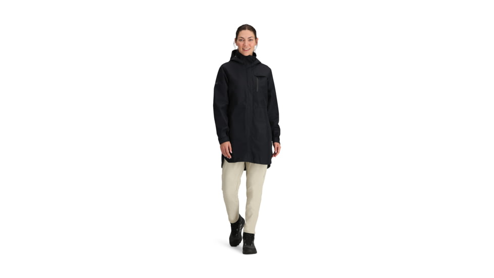 Outdoor Research Aspire Trench - Womens, Black, Extra Large, 301002-0001-009