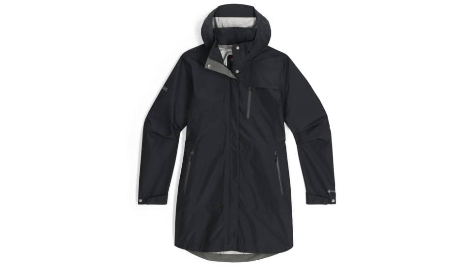 Outdoor Research Aspire Trench - Womens, Black, Extra Large, 301002-0001-009