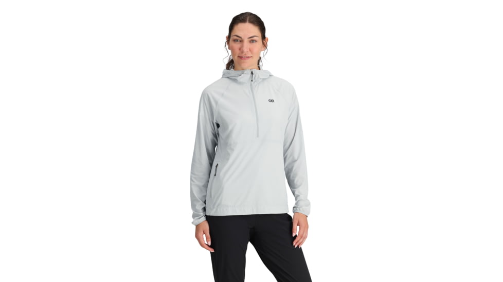 Outdoor Research Astroman Air Sun Hoodie - Womens, Pebble, Extra Small, 3008561569005