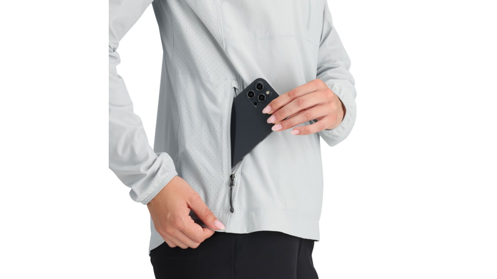 Outdoor Research Astroman Air Sun Hoodie - Womens, Pebble, Extra Small, 3008561569005