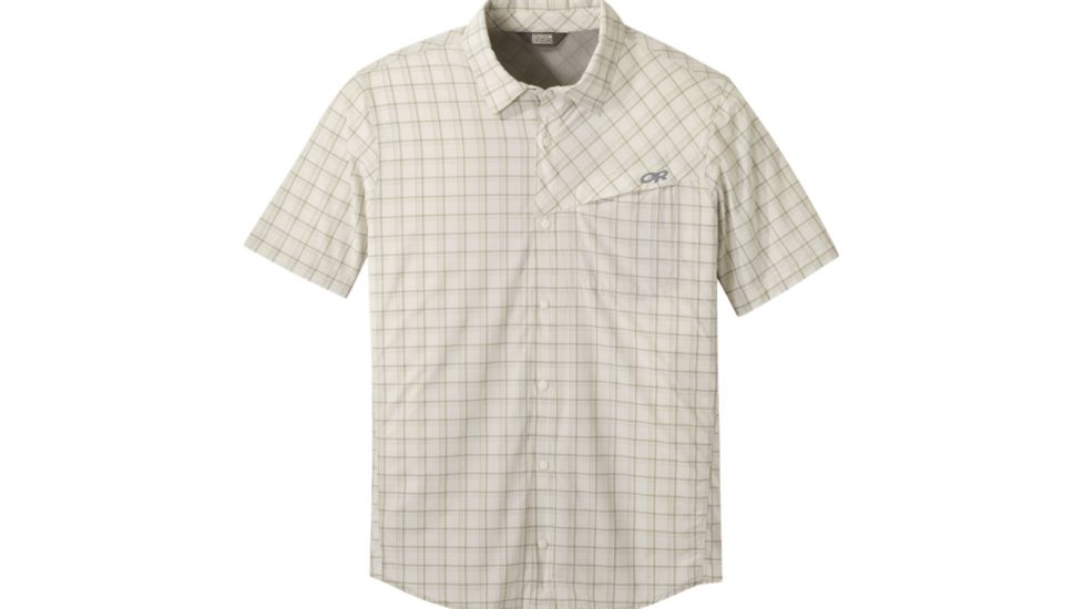 Outdoor Research Astroman Short Sleeve Sun Shirt - Mens, Sand, Small, 2744130910006