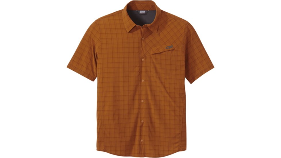 Outdoor Research Astroman Short Sleeve Sun Shirt - Mens, Umber, Large, 2744131778008
