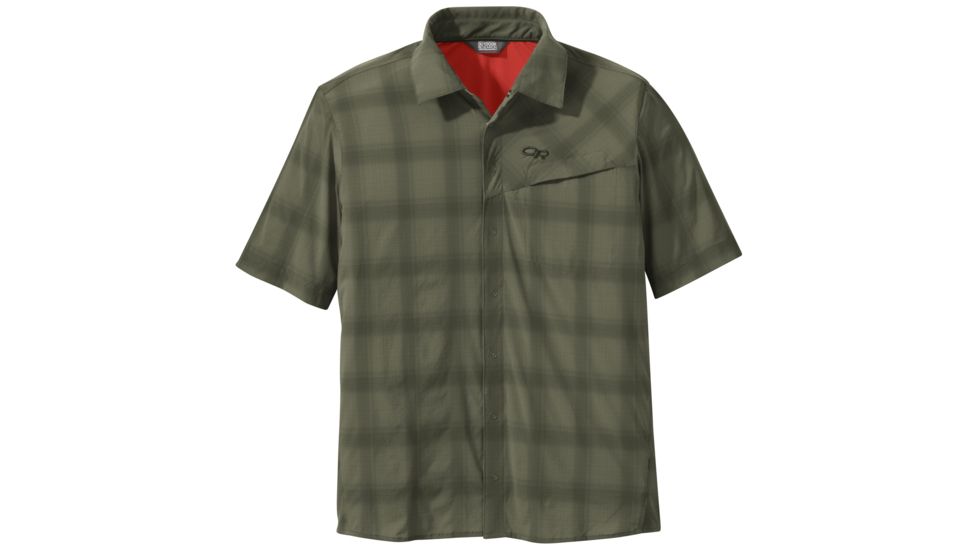 Outdoor Research Astroman Sort Sleeve Sun Shirt - Mens, Fatigue, Small, 2692240740006