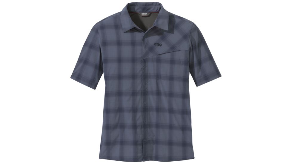 Outdoor Research Astroman Long Sleeve Sun Shirt - Men's, Steel Blue, 2XL, 2744141421010