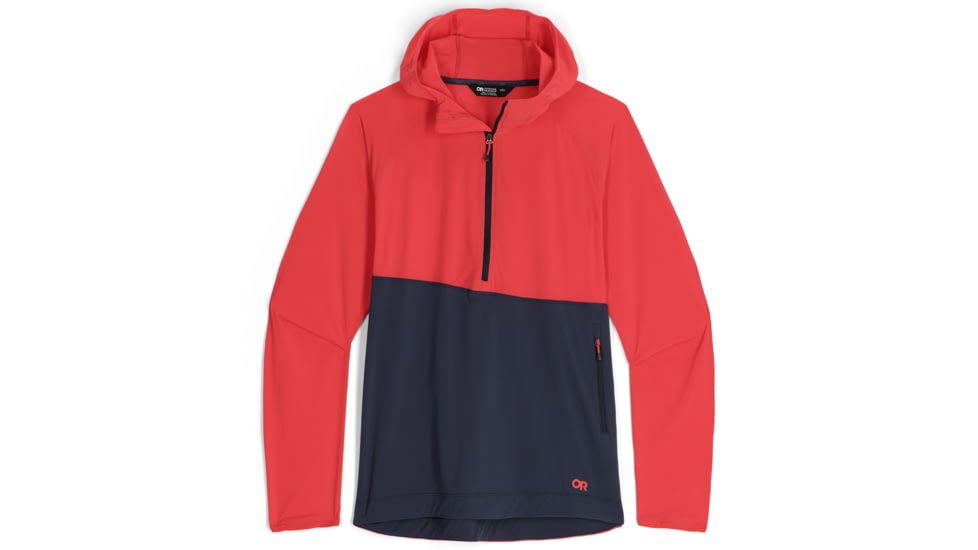 Outdoor Research Astroman Sun Hoodie - Womens, Rhubarb/Naval Blue, XL, 2799812335009