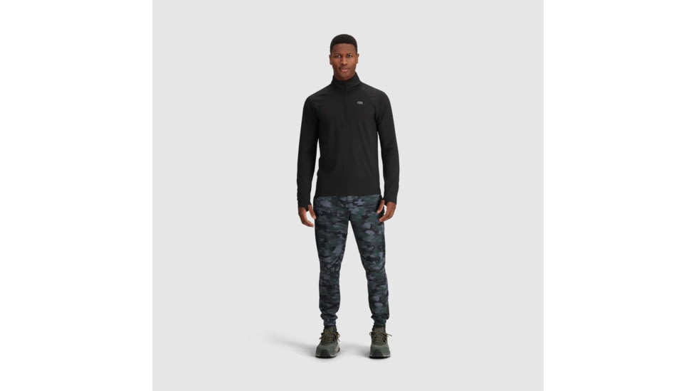 Outdoor Research Baritone Quarter Zip - Mens, Black, 2XL, 3004980001010
