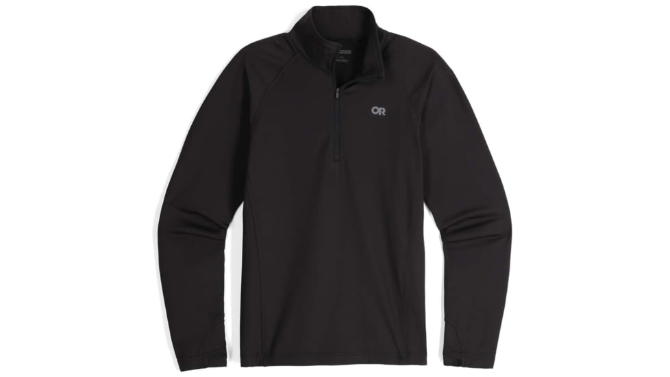 Outdoor Research Baritone Quarter Zip - Mens, Black, 2XL, 3004980001010