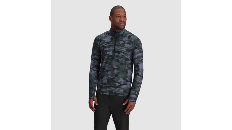 Outdoor Research Baritone Quarter Zip - Mens, Grove Camo, Extra Large, 3004982532009
