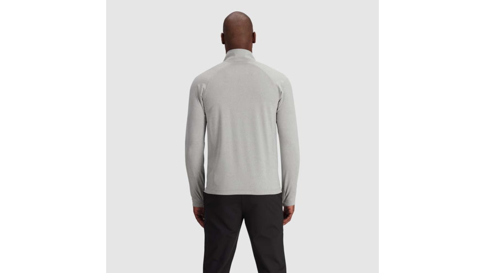 Outdoor Research Baritone Quarter Zip - Mens, Light Pewter Heather, Extra Large, 3004981811009