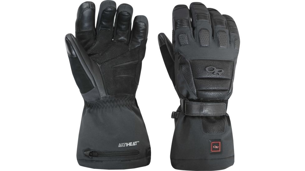 Outdoor Research Capstone Heated Gloves - Unisex-Black-X-Large