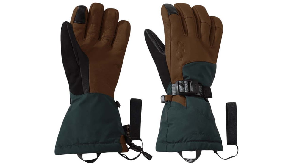 Outdoor Research Carbide Sensor Gloves - Womens, Fir/Saddle, Small, 2776271927006