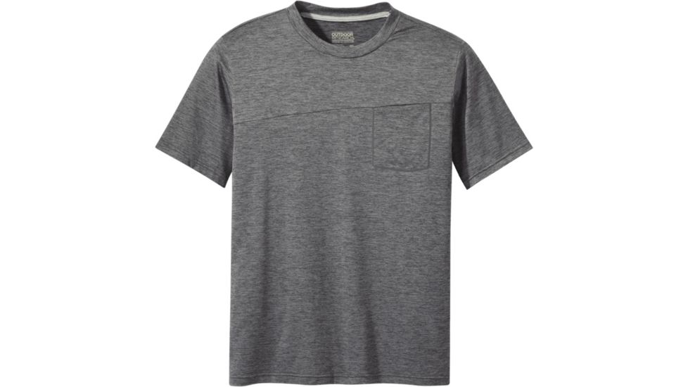 Outdoor Research Chain Reaction Tee - Mens, Black Heather, Large, 2744300012008