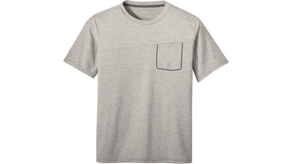 Outdoor Research Chain Reaction Tee - Mens, Light Pewter Heather, Large, 2744301811008