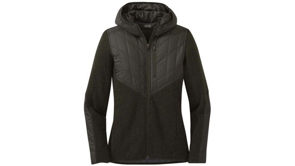 Outdoor Research Cypress Full Zip Hoodie - Womens, Forest Hthr, Extra Large, 2714801636009