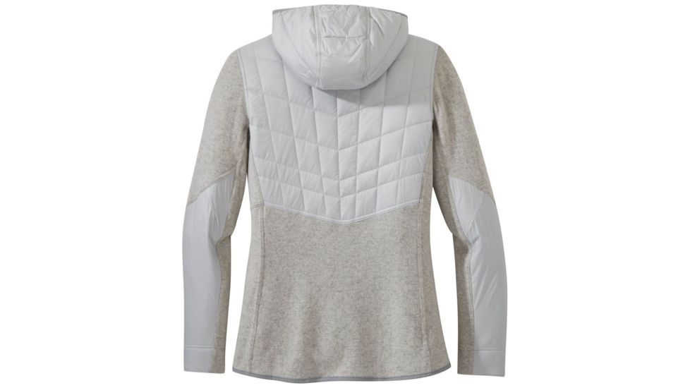 Outdoor Research Cyprus Full Zip Hoody - Womens, Pebble Heather, Medium, 2714801641007