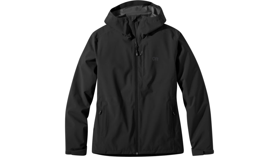 Outdoor Research Dryline Rain Jacket - Womens, Black, Small, 2876180001006