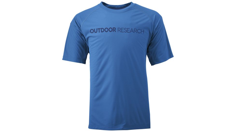 Outdoor Research Echo Graphic Tee, T-Shirt - Mens, Glacier/Baltic, Large 244044-0643008