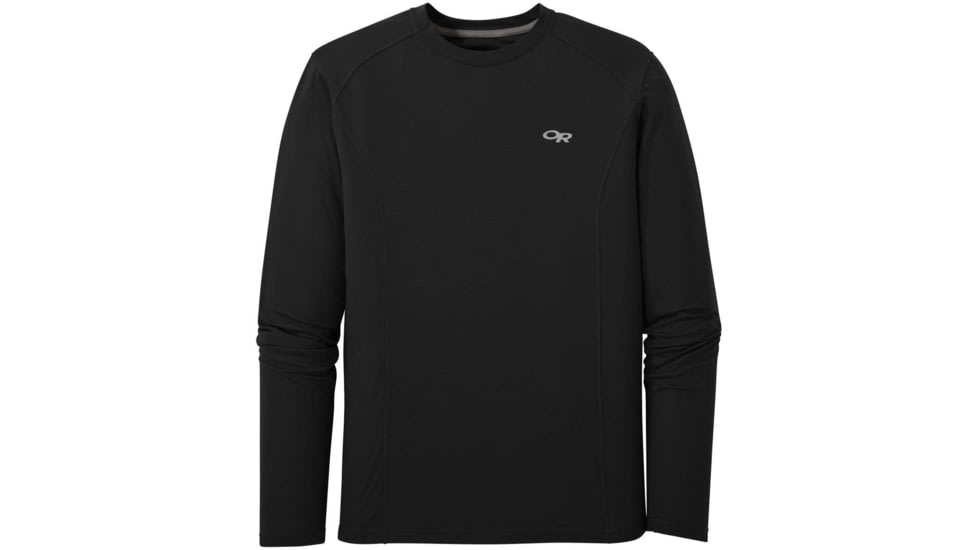 Outdoor Research Echo Long Sleeve Tee - Mens, Black, Large, 2714480001008