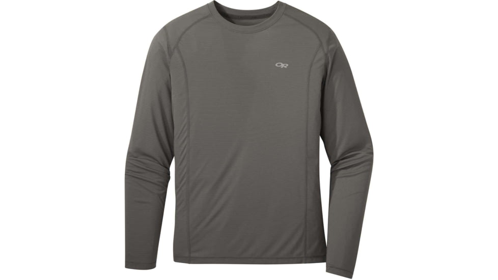 Outdoor Research Echo Long Sleeve Tee - Mens, Pewter, 2XL, 2714480008010